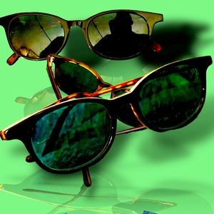 Zenni tortoise +2.5 emerald green progressive lens sunglass readers